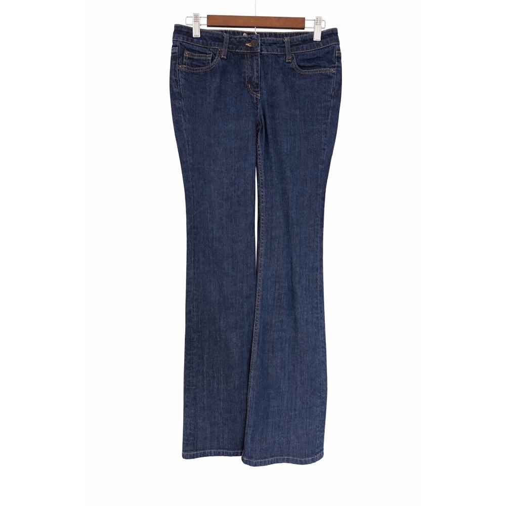 Boden Womens Bootcut Flare Jeans 12L Tall Blue Stretch 31x31 Y2K Boho Indie